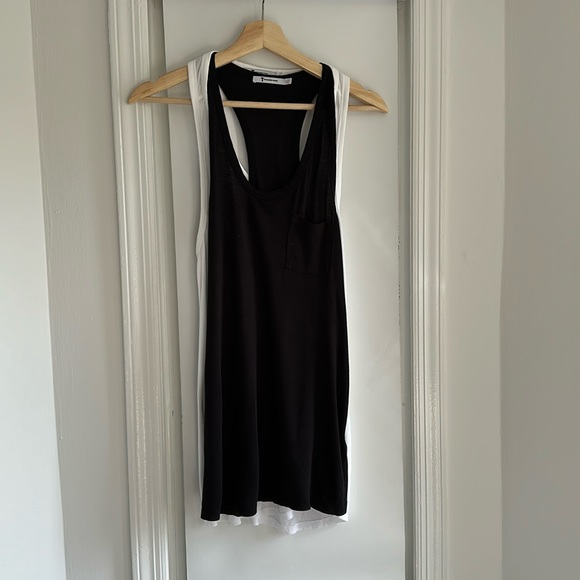 Set of two, T by Alexander wang tank top XS black and white - Picture 2 of 6